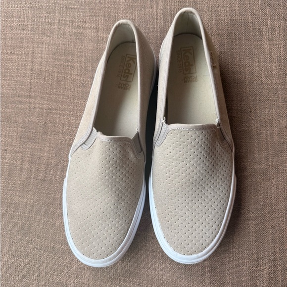 Keds Beige Slip-On Sneakers - Picture 9 of 12
